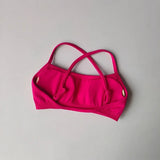 Gathering Shock-proof and Beautiful Back Seamless Sports Bras Gym Women Top Crop Tube Yoga Tops Fitness Scrunch Bum Workout Suit