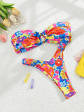 2024 Sexy Push Up Women Swimsuits Micro Bikini Female Swimwear Brazilian Bikini Set Thong Biquini Swim Suits Print Beachwear