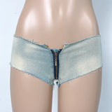 Summer Sexy Hotpants Women's Elastic Low Waist Denim Shorts Female Streetwear Club Bra Sexy Mini Jean Hot Pants Charming 13O1