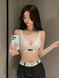 MOYISU Japanese Silky-Tech Bralette - Traceless Wireless Summer Bras for Small Chest Pull Together Soft Support Back Tuck Design