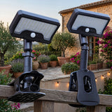 Clip-on Solar Outdoor Lights 92 LED Solar Motion Sensor Light 4 Lighting Modes Waterproof LED Street Light for Yard Garden Fence