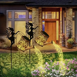 1pc Solar Watering Can with Lights,Solar Lanterns Outdoor Hanging Waterproof Garden Decor,Solar Garden Lights Yard Decorations