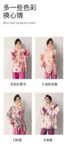 Plus size mother's cotton silk pajamas spring and summer new Chinese style can be worn outside home clothes Mother's Day gift