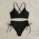 Sexy Bandage High Waist Brazilian Bikinis Sets Swimsuit Swimwear Swimming Suit for Women 2023 New Bikini Mujer Biquinis