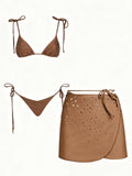 Sexy Rhinestone Decorated Bikini Women Swimwear Fashion Lady Lace Up Biquini Swimsuit Luxury Mujer Bathing Suit Female Beachwear