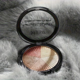 2pcs 5 Colors Highlighter Powder Palette With Pearly Shimmering, Shimmer Glitter Highlight Contouring Palette,