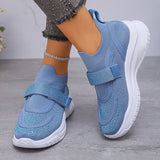 Shiny Crystal White Platform Sneakers Women Comfort Knitted Breathable Walking Shoes Woman Casual Non-Slip Sport Shoes Ladies