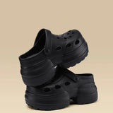 Women Platform Slippers Fashion Clogs Soft EVA Summer High Heel Shoes Thick Sole Female Street Wedges Sandals Home Beach Slides
