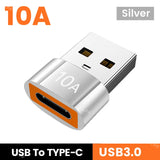 Elough 10A OTG USB 3.0 To Type C Adapter USB C Male To USB Female Converter Fast Charging OTG For Macbook Laptop Xiaomi Samsung