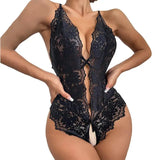 New Hot Sexy Lingerie Woman Erotic Costumes Lace Open Crotch Sex Clothes Babydoll Dress Erotic Transparent Body Sexiest Bodysuit