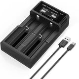 For 18650 3.7V Rechargeable Lithium Battery For 1.2V NI-MH AA / AAA Battery USB LCD Battery Smart Charger 1 / 2 /4 Slots