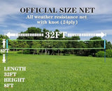 Adjustable Height Portable Volleyball Net System with Ball, Pump & Carry Bag for Outdoor Beach Backyard Games