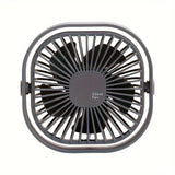 New Ultra-quiet Desk Fan, Suitable for Bedroom, Office, Library, Three Wind Speeds, 360° Rotation, Low Noise, Portable Mini Fan