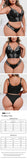 New Arrival Plus Size Sexy Black & White Lace Lingerie Set, Push-up Cami Bra Panty Two-piece