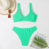 New Sexy Bikini 2026 Solid Swimsuit Women Swimwear Push Up Bikini Set Brazilian Bathing Suit Summer Beach Wear Swimming Suit