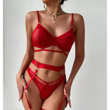 Bra Erotic Brief Sets Women Garters G-Strings Patchwork See Through Lingerie Set Ladies Sexy Panty Underwear Set Sexy Costume