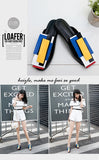 Summer Women Slipper High Block Heels Mules Party Club Ladies Mixed Color White Outdoor Slip-on Square Toe Shoes