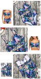 Sexy Bikini Women Push Up Swimwear Swimsuit Flower Print High Waist Bikinis Set Bathing Suit Beach Bikini Banadores Mujer 2026
