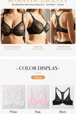 Womens Front Button Lace Bra Underwire Underwear Elegant Embroidery Trendy Breathable Casual Plus Size Lingeire A B C D E F Cup