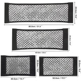 1Pc Car Back Rear Mesh Trunk Seat Elastic String Net  Universal Storage Bag Pocket Cage Auto Organizer Seat Back Bag