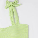 2026 One Piece Swimsuit Solid Swimwear Women Bathing Suit Female Swimming Summer Beachwear Bodysuit