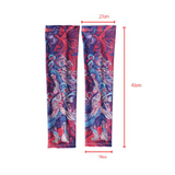 Ice Silk Tattoo Sleeve Men Women Summer Tattoo Sleeve UV Solar Arm Covers Cycling Cuff Quick Drying Cool Anti-Sunburn Arm Sleeve