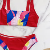 2026 Sexy Bikini Women Push Up Swimwear Swimsuit High Waist Multicolor Patchwork Bikinis Set Bathing Suit Beach Bikini Female