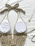 3PC with Skirt Wrinkled Halter Tankini Bikini Women Swimwear Female Swimsuit Three-pieces Bikini Set Bathing Suit Swim Beachwear