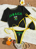 3 Pieces Brazilian Thong Bikinis 2026 Women Trikini Swimwear Female Halter Triangle Swimsuit & Tops Bathing Swimming Swim Suit