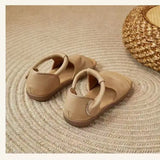 New Women's Peep Toe Flat Sandals - Retro Soft Leather Breathable Comfortable Versatile Casual Shoes 2026