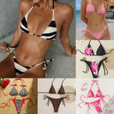 Sexy Swimsuit Women's Bikinis Swimwear Woman  Bathing Suit 2 Piece Triangle Bikinis Sets Beach Dress Wear Cover Up Beachwear