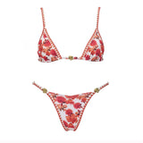 3Pcs Micro Bikini 2026 New Swimwear Women Swimsuit Sexy Brazilian Bikini Set Printed Thong Beachwear Bathing Suit Female Biquini