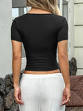 2026 Women's New Y2K Hot Girls Sexy Vest Short Sleeve T-Shirt Tops