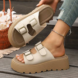2026 New Soft-soled Fashionable Beach Shoes  Thick-soled Cool Slippers for Women's Summer Outdoor Wear