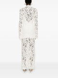Woman Dress Clothing V-neck White Lace Dress 2025 Vestidos Para Mujer Fall Lace-up High Slit Slim Long  Evening Party Dresses