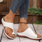Lightweight Clip Toe Wedge Heel Slippers Women Plus Size 43 Thick Bottom Casual Sandals Woman Outdoor Platform Summer Sandles