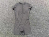 Half-zipper Slimming Yoga Jumpsuit Women Hollow Out Backless Sports One Piece Suits Short Sleeve Butt Lifting Tight Overalls