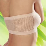 Women’s Strapless Bandeau Bra Soft Stretch Breathable Seamless Mesh No Underwire Comfortable Summer Everyday & Formal Wear