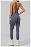 Breathable Quick Drying Yoga Set for Women Beauty Back Sports Bra High Waist Leggings Fitness Suit Outwear Gym Running Tracksuit
