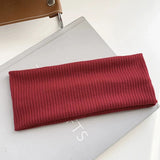 Sports Cycling Makeup Wash Face Hairbands Soft Korean Cotton Knitted Headband For Women Girls Bandanas Fashion Hair Accessories