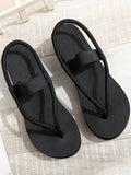 Women Leisure Wedges Sandals Summer Platform Shoes Light Weight Soft EVA Sole Girls Beach Street Flip Flops Plus Size 41 Sandal