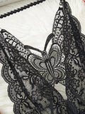 Floral Lace Coverall For Women Bodysuit Homewear Modest Nightdress Comfortable Lingerie