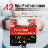High Speed SD Card 128GB 512GB Micro TF SD Memory Card U3 V30 A2 for Smartphone Android Phone Game Storage