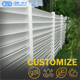 Outdoor Aluminum Louver Fence Panels Modern Privacy Security Fence