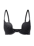 Solid Underwire Bra push up Lingerie comfort padded bra lift up thick cup lace bralette
