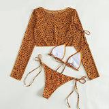 Toucheart Leopard For Women Swimsuit Items Halter Micro Bikini Top Separately Print Bathing Suit Brazilian Low Waist Beachwear
