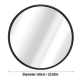 Curved Security Mirror Sturdy Backing Indoor Round Convex Mirror with Wall Mount Bracket for Garage Store Warehouse Parking Lot
