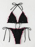 Sexy Triangle Micro Bikini 2026 Women Swimsuit Two-pieces Swimwear for Female Beach Wear Lace Up Bikinis Sets Thong Bathing Suit
