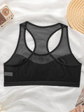 Black full cup mesh back underwear sports vest yoga bra new women's underwear sexy Lingerie