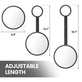 TAILI Shower Mirror Fogless for Shaving, Removable Anti Fog Wall Hanging Mirror for Travel Camping, Shower, Bathroom Mirror